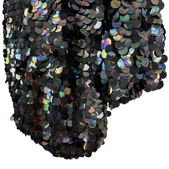 Liz Claiborne Vintage 80s Lambswool Angora Sweater Allover Sequin Dolman sz S - Picture 8 of 16